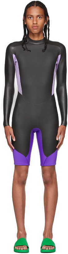 Photo: Stockholm (Surfboard) Club Black & Purple Ben Gorham Edition Lightning Wetsuit