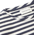 Oliver Spencer - Striped Cotton-Jersey T-Shirt - Blue