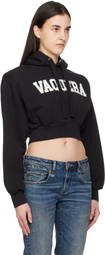 VAQUERA Black Shoulder Pad Hoodie
