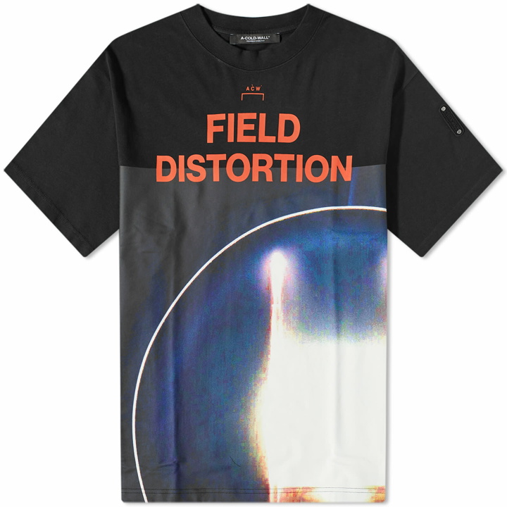 Photo: A-COLD-WALL* Men's Field Distortion T-Shirt in Black