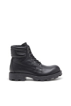 Diesel D-Hammer - Combat boots in leather - Boots Mens in Black
