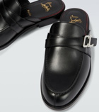 Christian Louboutin - Muloman leather slippers