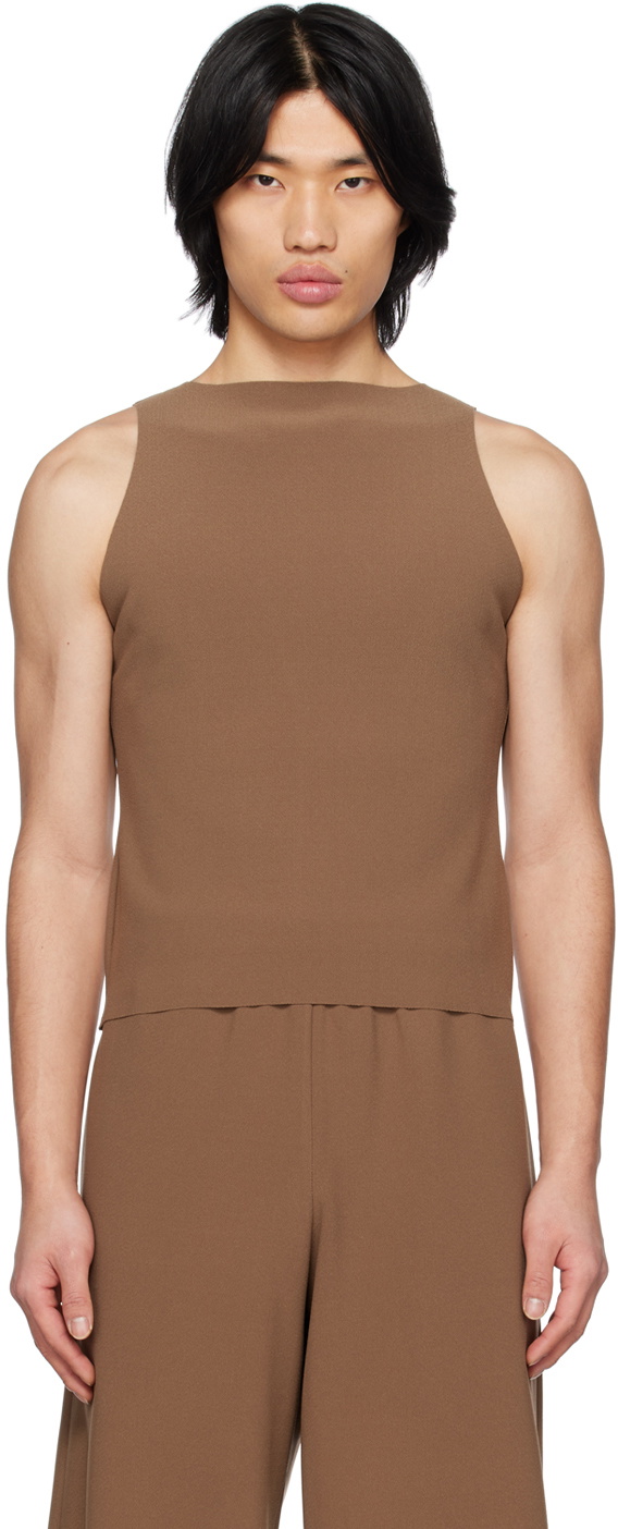 トップス L'Appartement BIRROT BOATNECK TOPS Birrot Tan Boatneck Tank Top Birrot