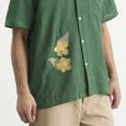 Palmes Men's Ramus Camp-Collar Shirt in Dark Green