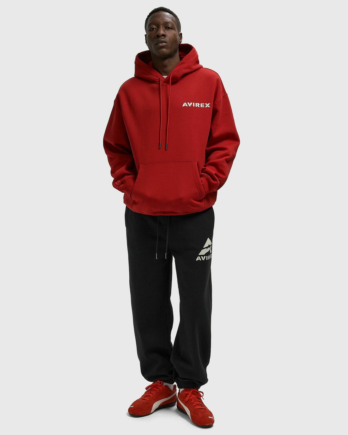 Avirex STACKED LOGO JOGGER Black Mens Sweatpant