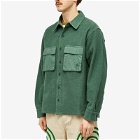 Brain Dead Men's French Terry Sateen Shirt in Sage