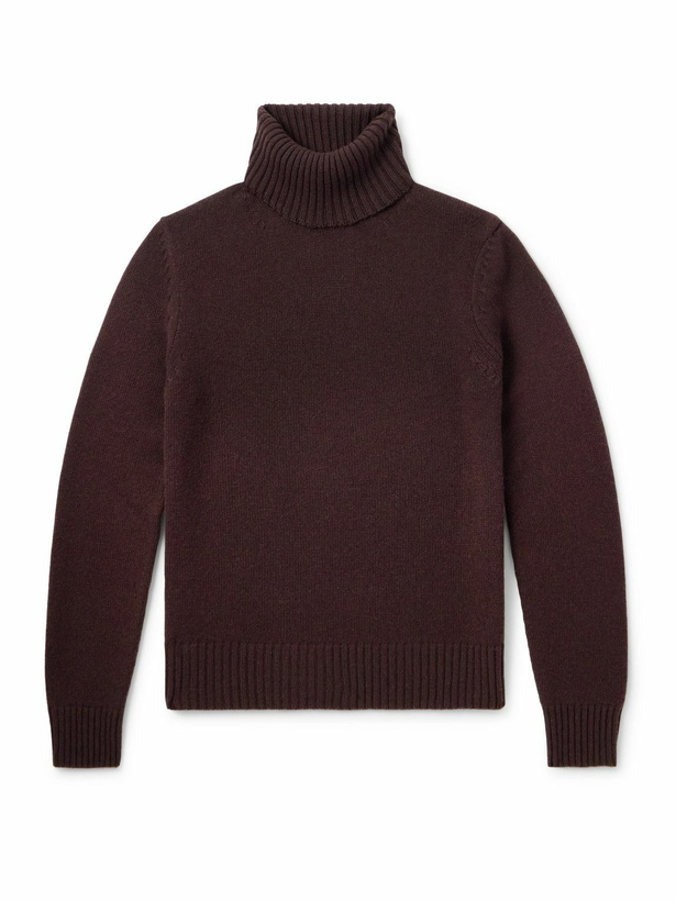 Photo: TOM FORD - Cashmere Rollneck Sweater - Brown