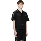 Casablanca Black Short Sleeve Mesh Shirt