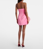 Leo Lin Floret floral-appliqué bustier dress