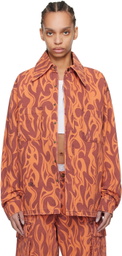 ERL Orange Flame Jacket