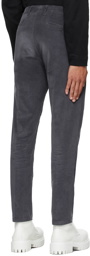 Dunhill Grey Corduroy Pleat Trousers