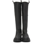 GANNI Black Recycled Rubber Country Boots