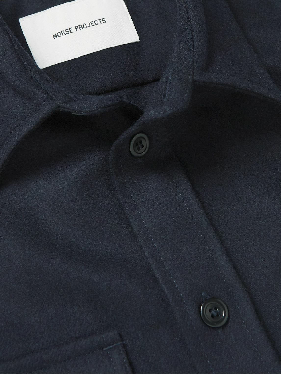 Norse Projects - Silas Wool-Blend Shirt - Blue Norse Projects