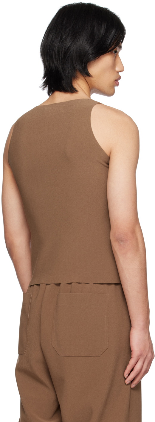 Birrot Tan Boatneck Tank Top