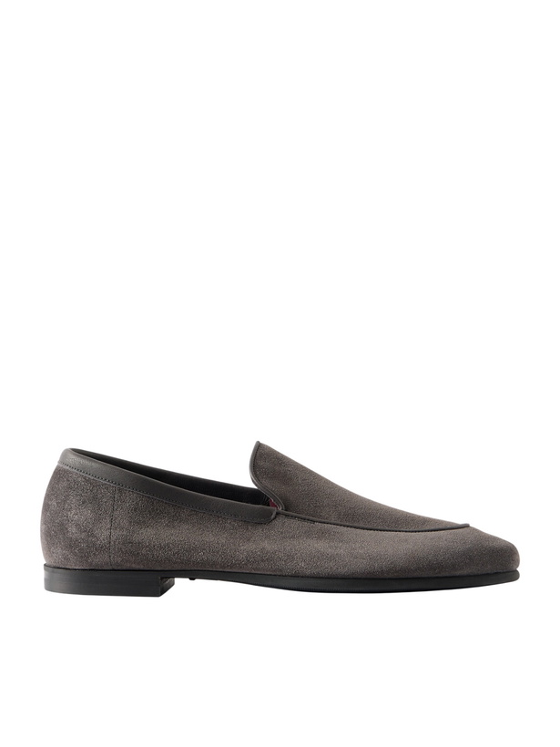 Photo: John Lobb - Tyne II Suede Loafers - Gray