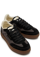 Axel Arigato Dice T-toe Panelled Suede Sneakers Black