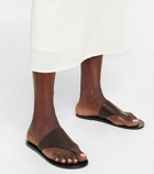 The Row - Avery leather thong sandals