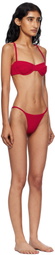 Haight Red Crepe Vintage & Crepe Lari Bikini
