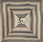 TOTEME Beige & Black Signature Monogram Silk Scarf
