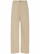DSQUARED2 Distressed Oversized Cotton Chino Pants