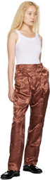 Tanner Fletcher Brown Clemence Floral Trousers