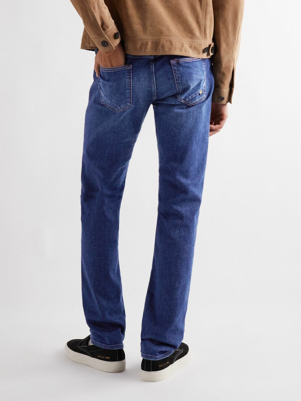 Incotex - Slim-Fit Stretch-Denim Jeans - Blue Incotex