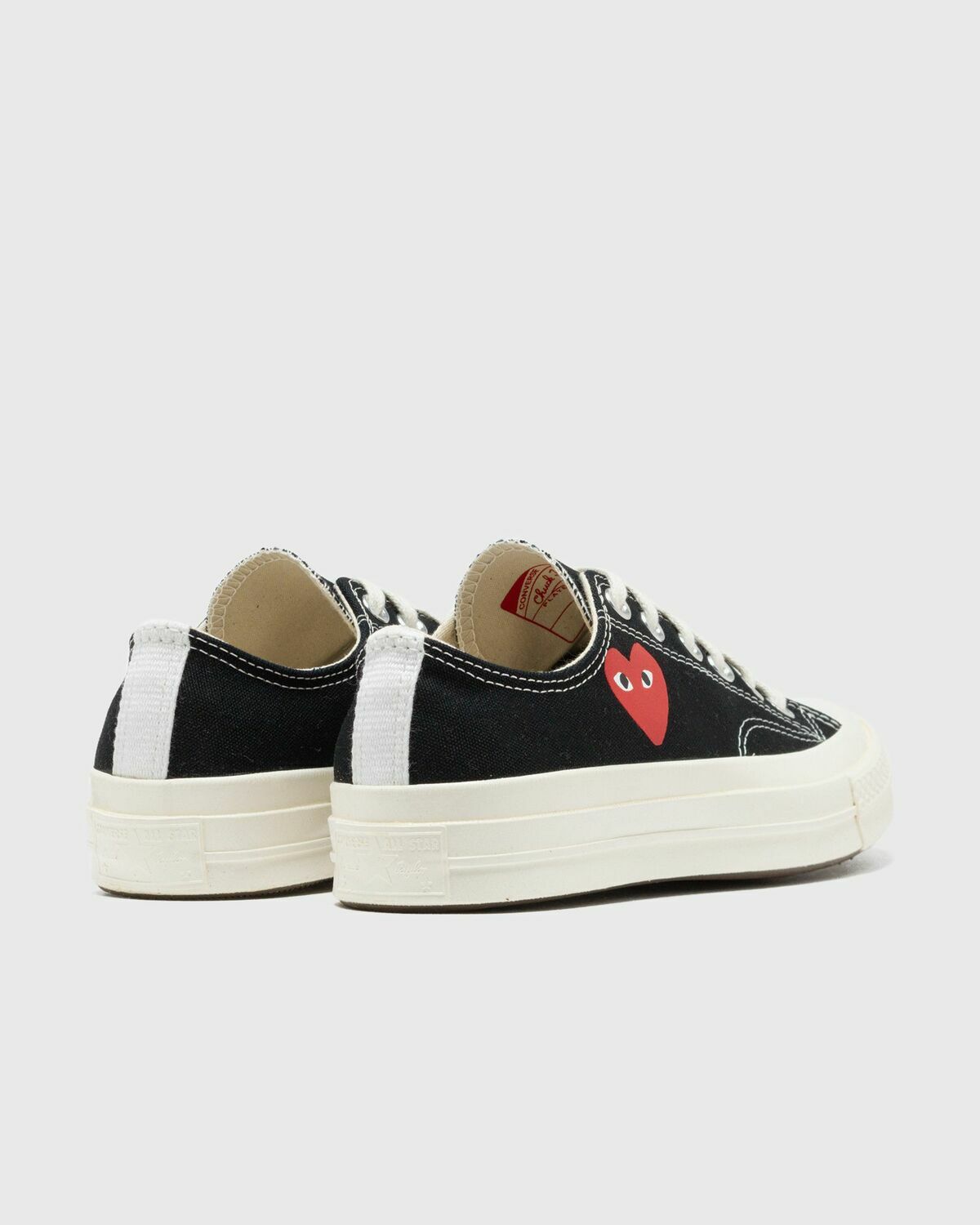 Comme des Garçons Play X CONVERSE Chuck Taylor'70 Small Red Heart Low Top Black Mens Lowtop
