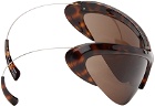 Balenciaga Tortoiseshell Wire Cat Sunglasses
