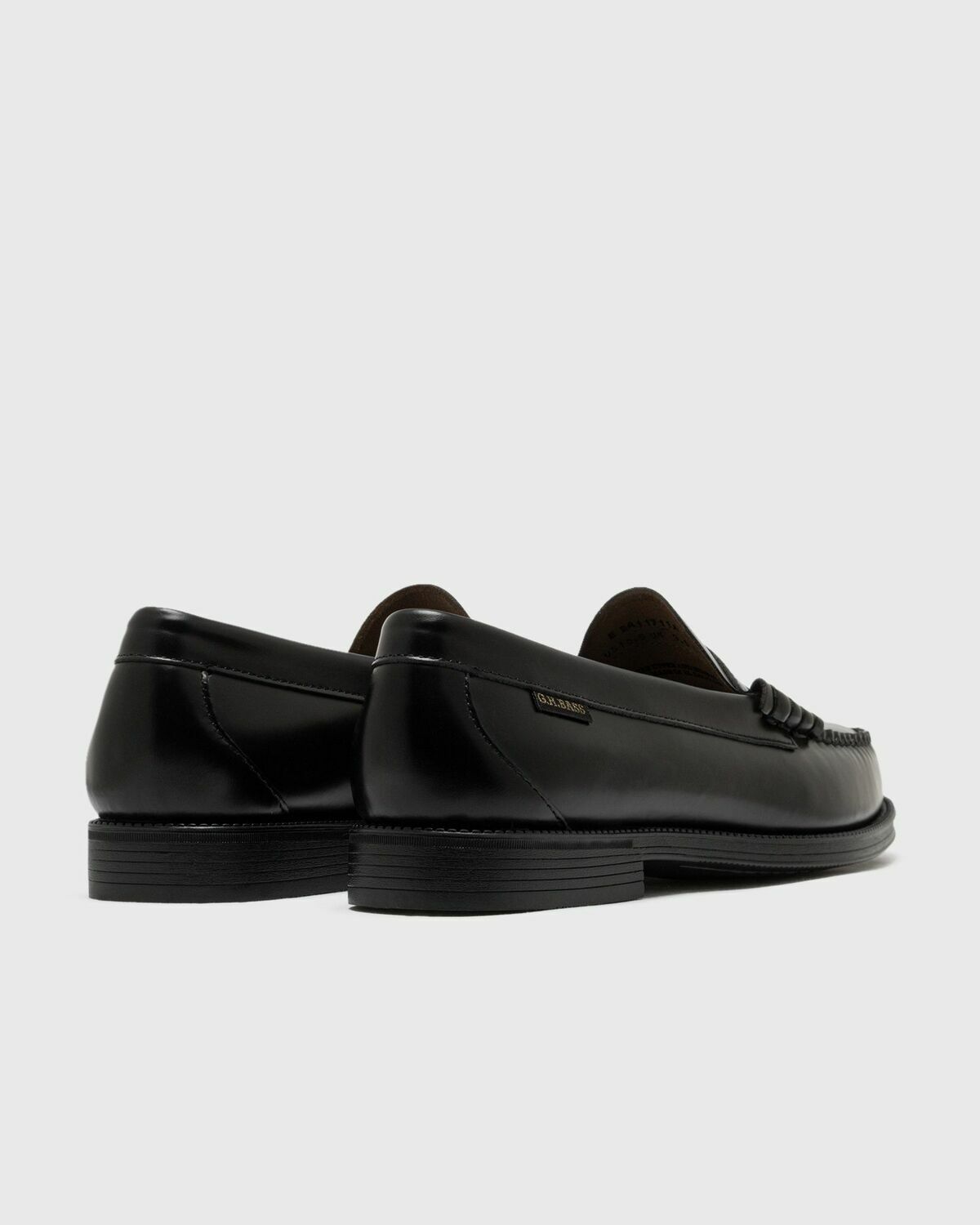 G H Bass EASY WEEJUN Larson Flag Black Mens Casual Shoe