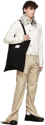 Daniel W. Fletcher White Sherpa Collar Jacket