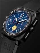 Bell & Ross - BR 03-94 PA94 Patrouille de France Limited Edition Chronograph Ceramic and Rubber Watch, Ref. No. BR0394-PAF1-CE/SRB
