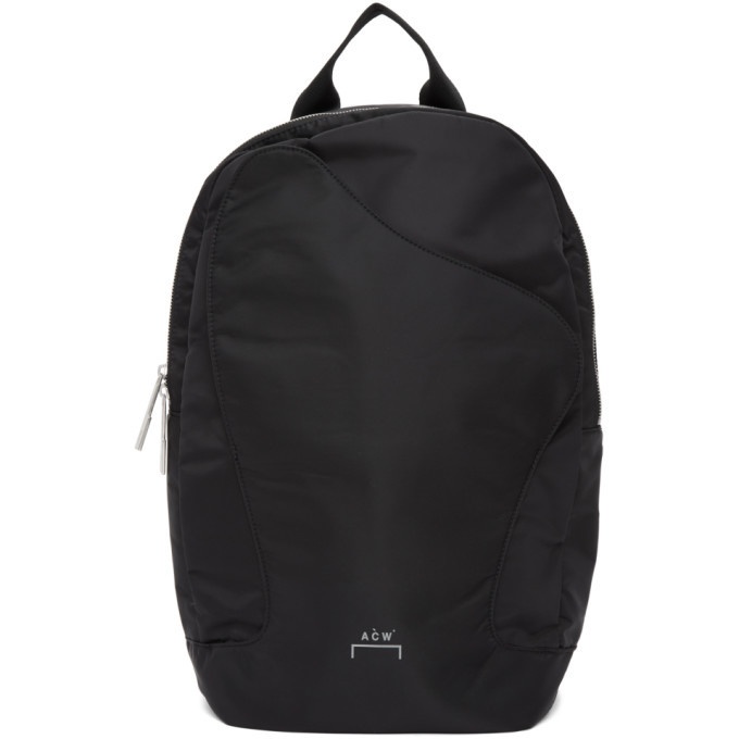 Photo: A-COLD-WALL* Black Curve Flap Backpack