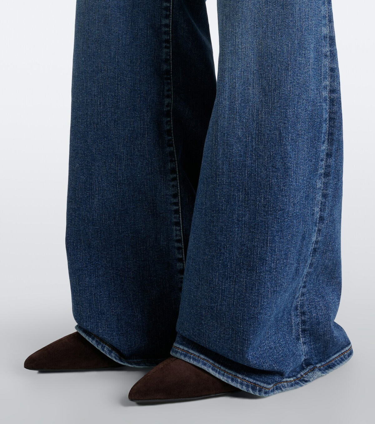 Frame Palace faded wide-leg jeans