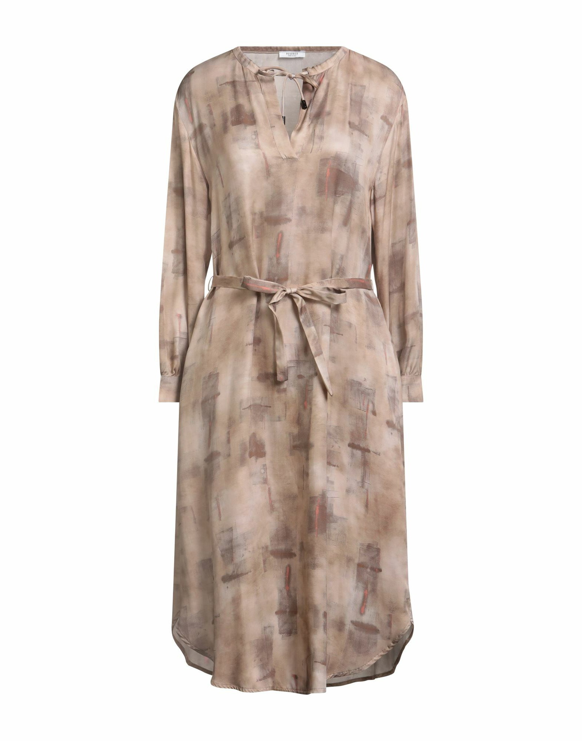 Peserico Womens Midi dress Taupe