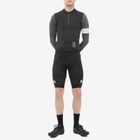 Rapha Men's Long Sleeve Pro Team Training Jersey in Black/Carbon Grey/White