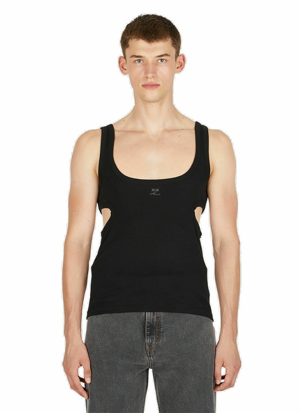 Photo: Cut Out Tank Top in Black