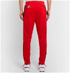 Nike - Martine Rose Slim-Fit Tapered Striped Tech-Jersey Track Pants - Men - Red