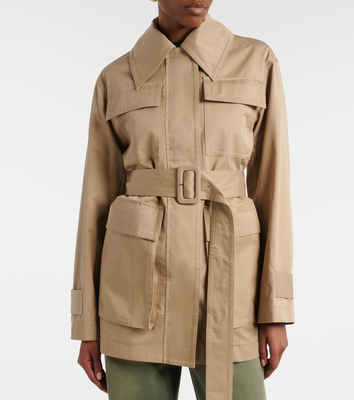 Joseph Shama cotton trench coat