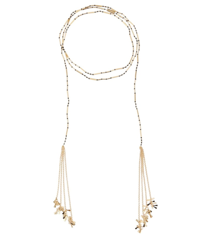 Photo: Isabel Marant Olathe beaded scarf necklace