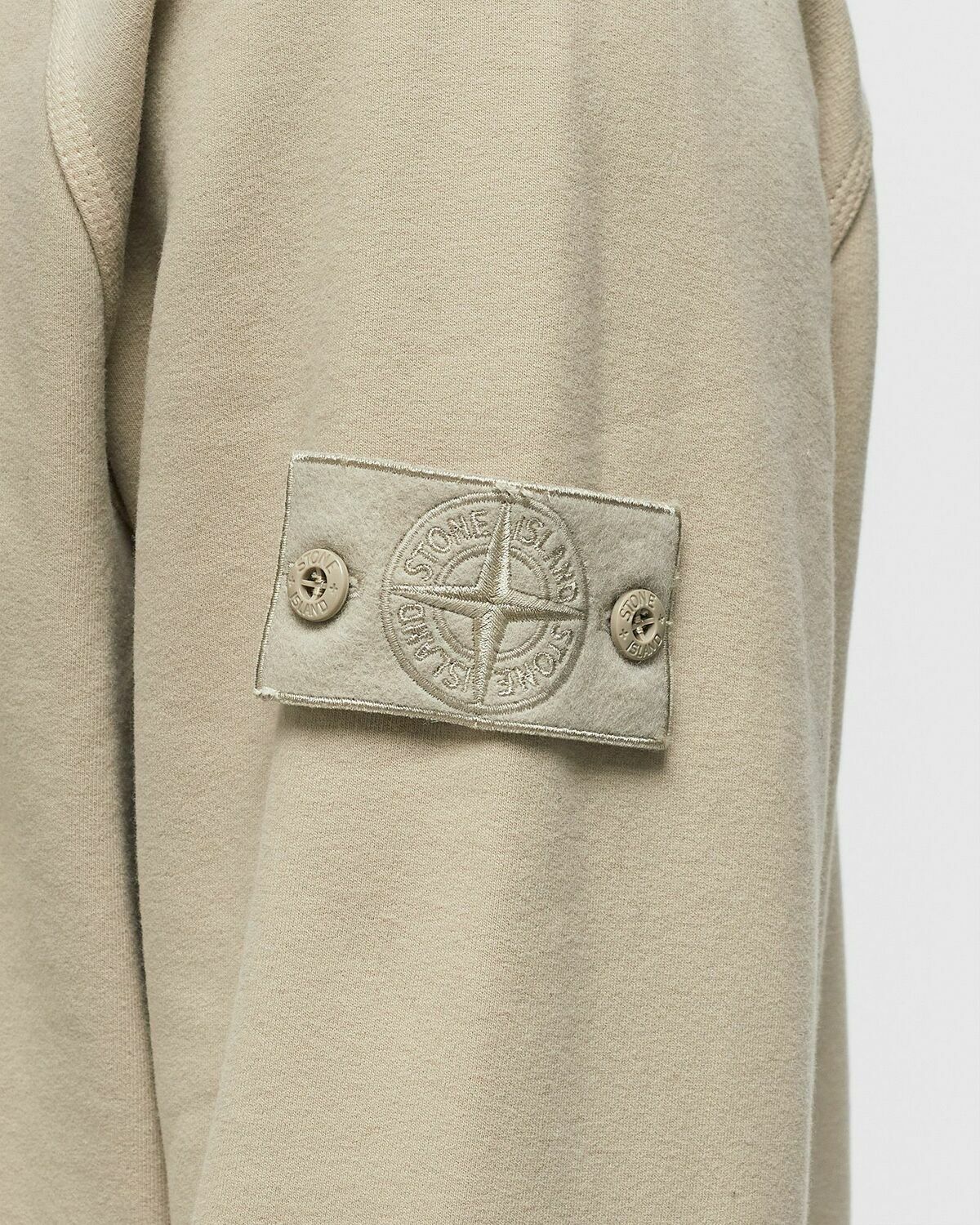 Stone Island Ghost Stretch Organic Cotton Fleece Sweatshirt Beige