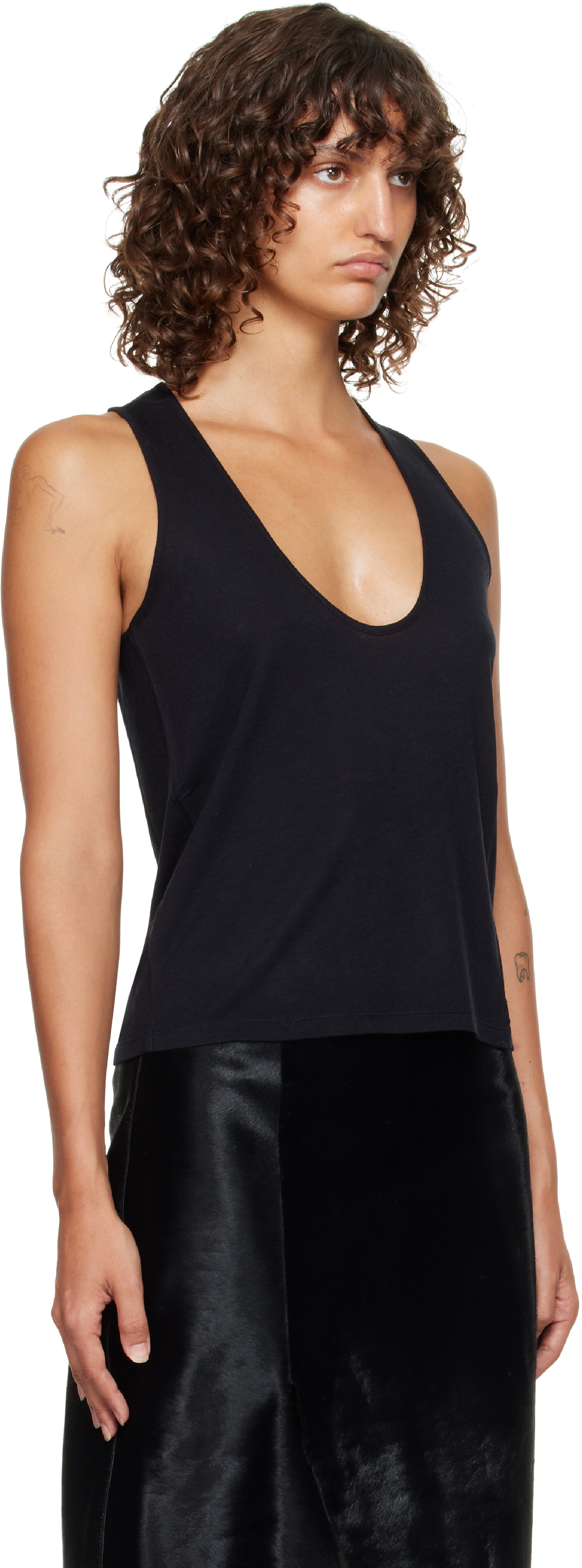 Loulou de Saison Black Albia LDS Jersey Tank Top
