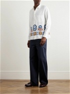 A Kind Of Guise - Gusto Embroidered Cotton Shirt - White