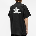 Balenciaga Men's Logo T-Shirt in Black/White