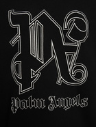 PALM ANGELS - Logo Cotton Hoodie