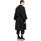 D.Gnak by Kang.D Black Zig-Zag Kimono Coat