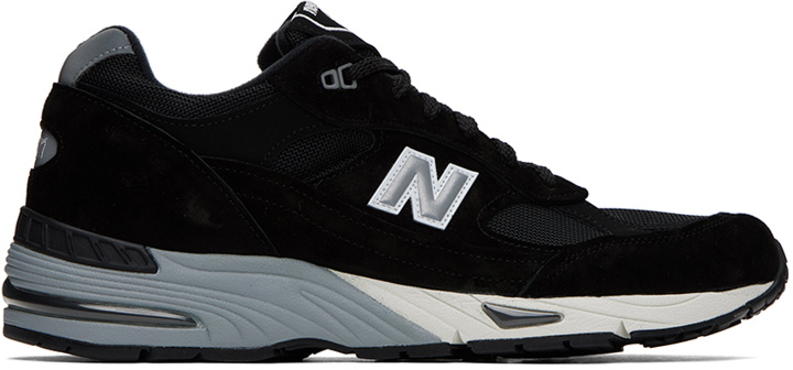 Photo: New Balance Black Made In UK 991v1 Sneakers