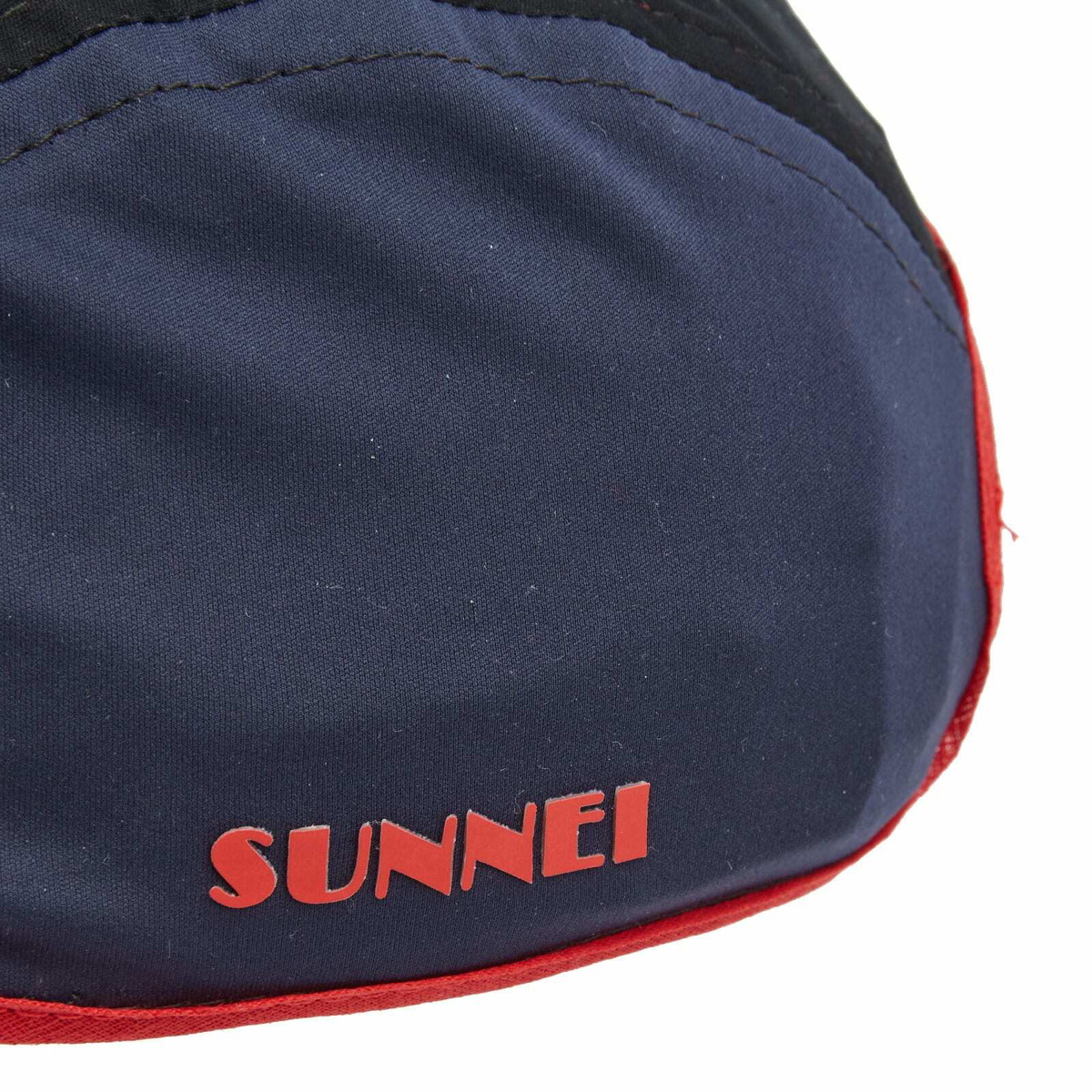 Sunnei Men's 5 Panel Logo Cap in Black/Red Sunnei