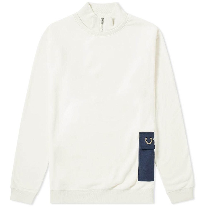 Photo: Fred Perry x Thames Zip Neck Sweat Buttercream