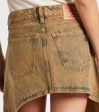 Y/Project Cutout denim miniskirt