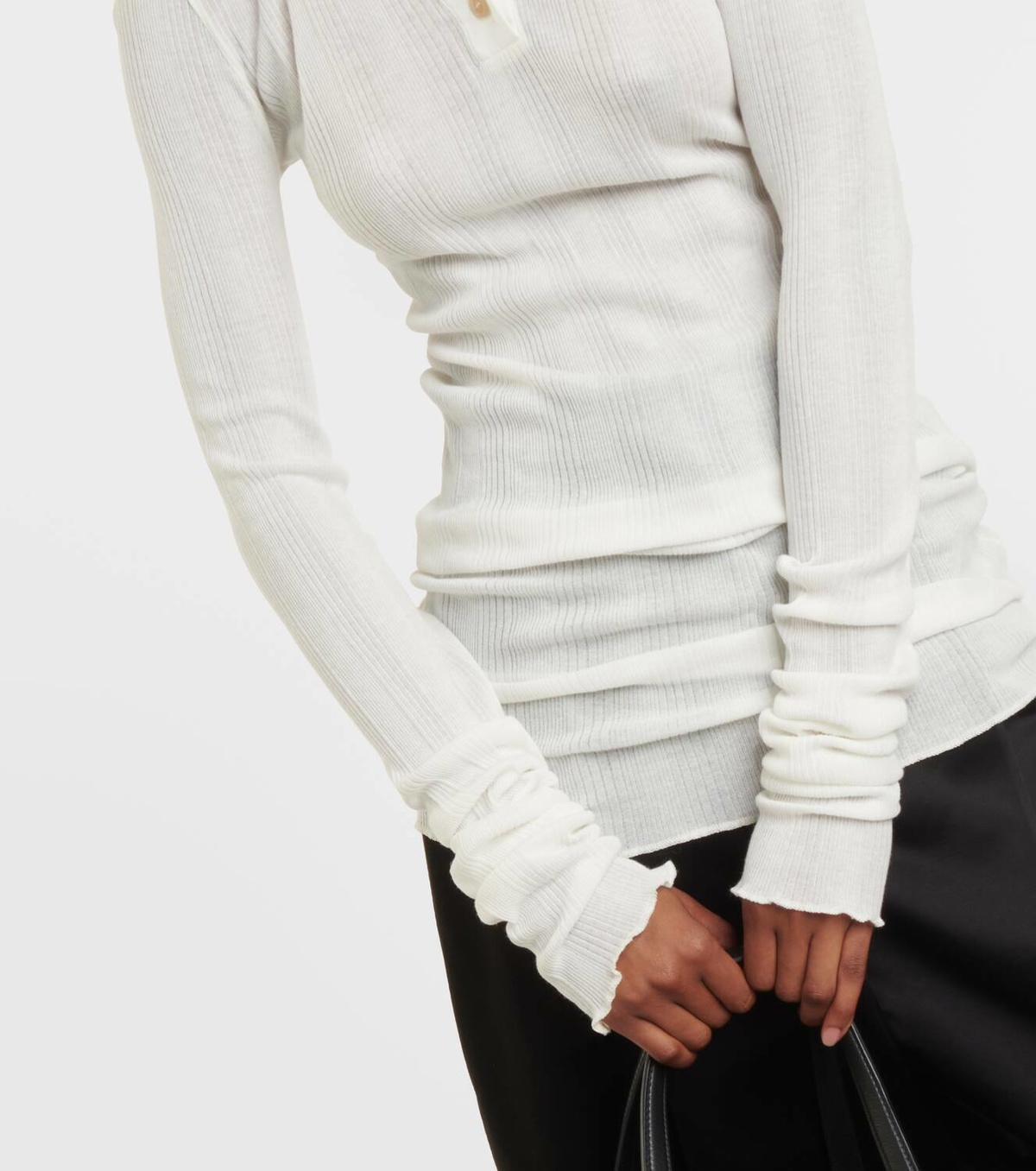 Khaite Byron cotton-blend jersey top Khaite